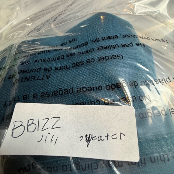 J.Jill Cardigan‎ Sweater Womens Small Blue Long Sleeve Wool Blend Button Up - Picture 10 of 10